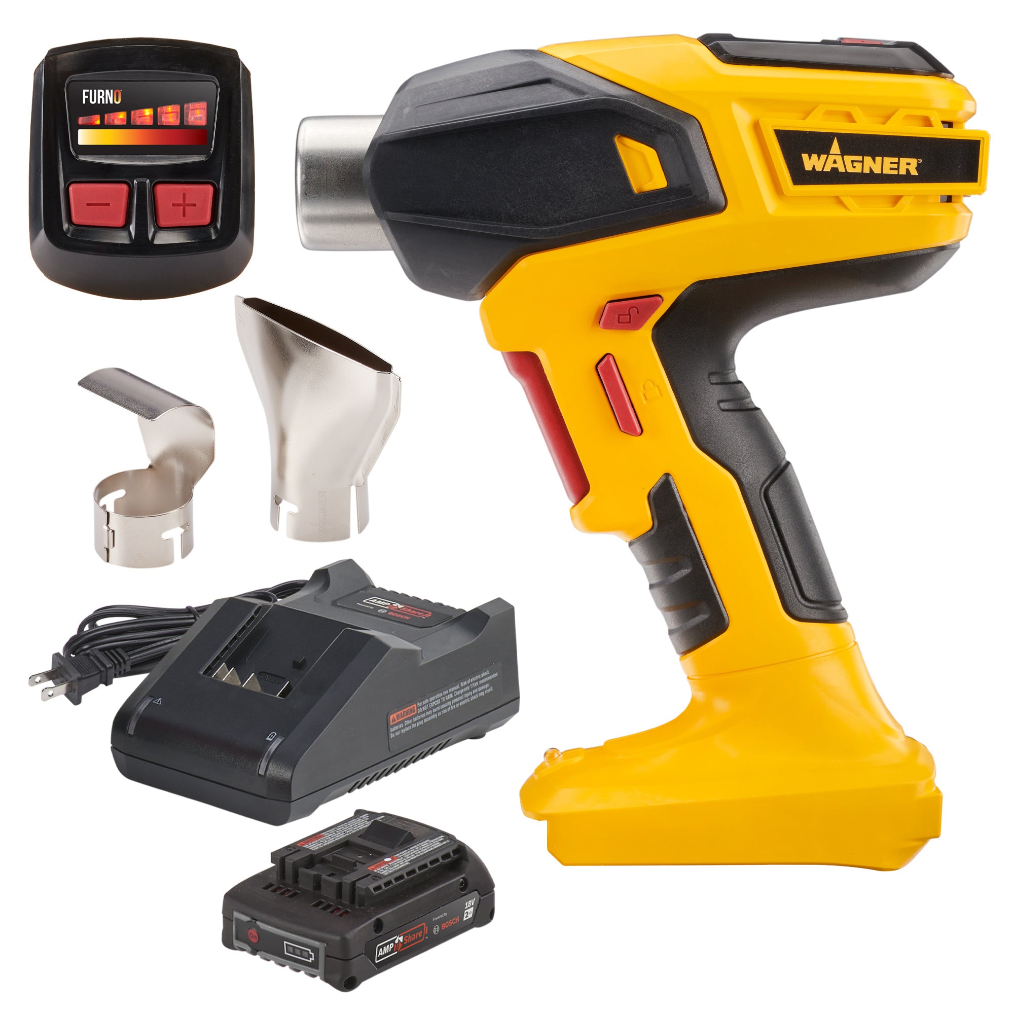 FURNO 550 18V Cordless Heat Gun w/ 1 Battery Image:2