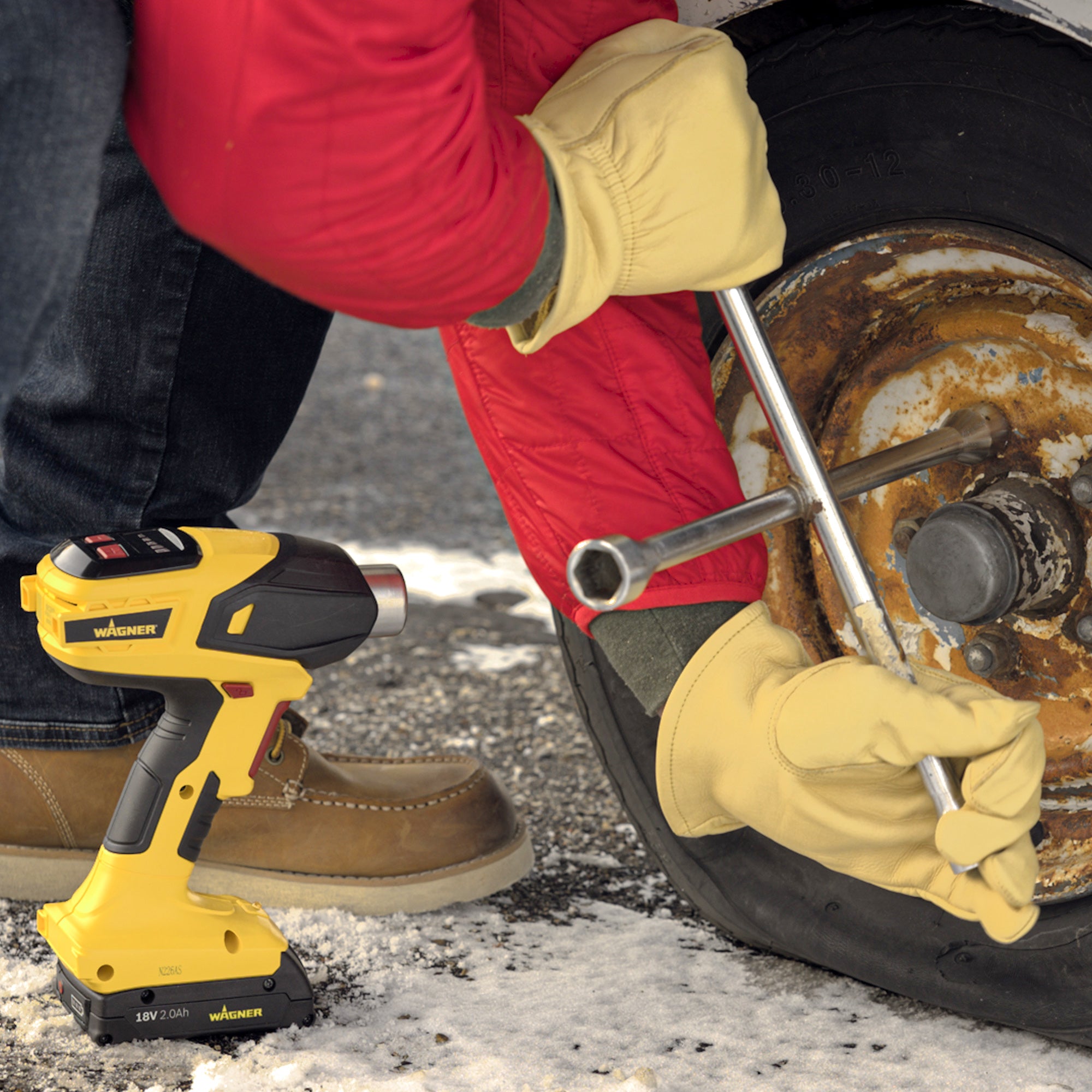 FURNO 550 18V Cordless Heat Gun w/ 2 Batteries Image:13