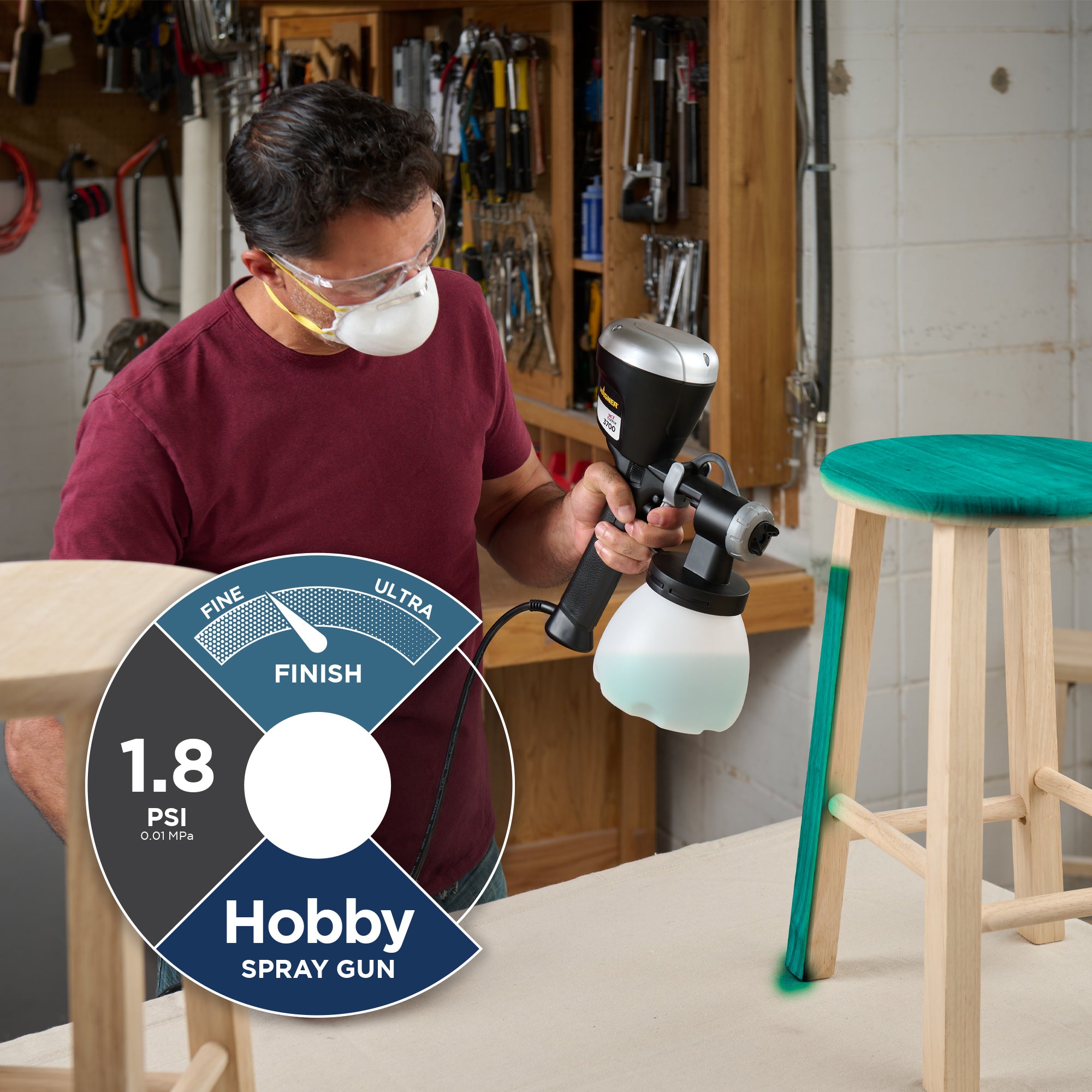 Earlex 3700 HVLP Handheld Sprayer Image:2