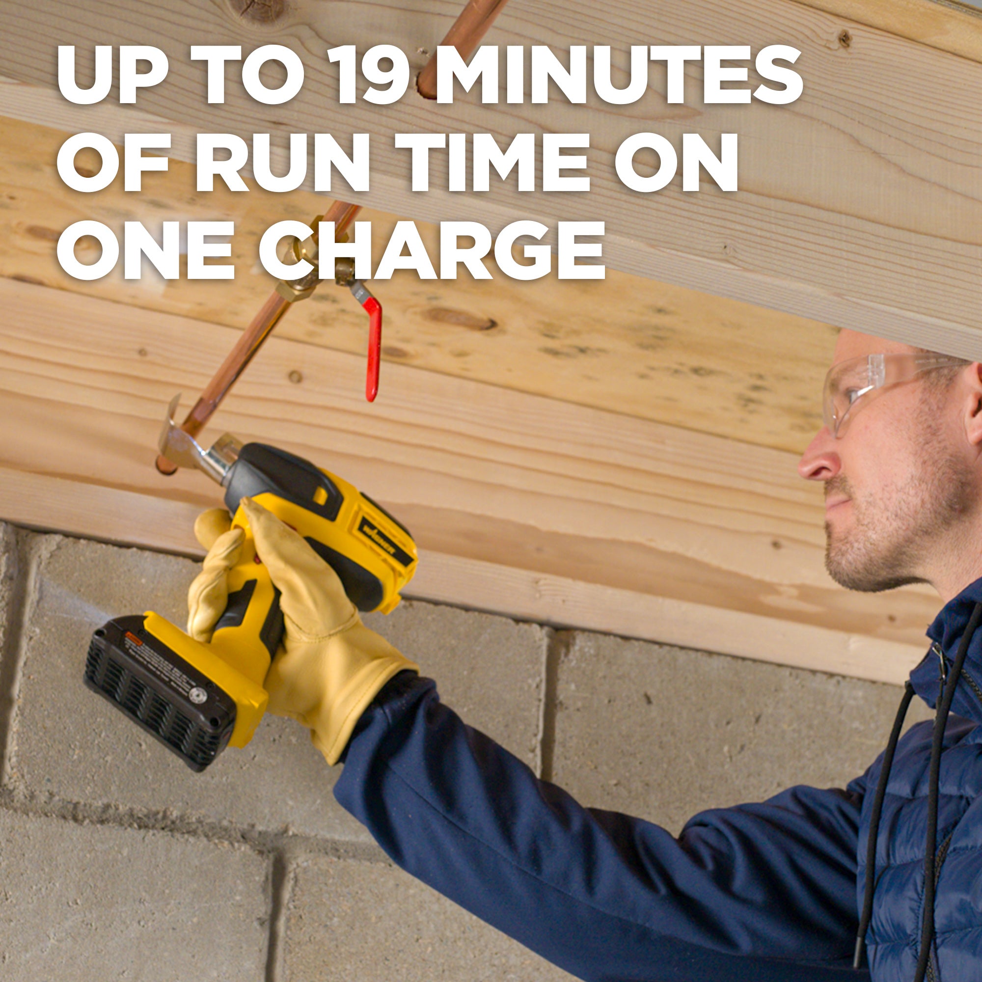 FURNO 550 18V Cordless Heat Gun w/ 2 Batteries Image:6