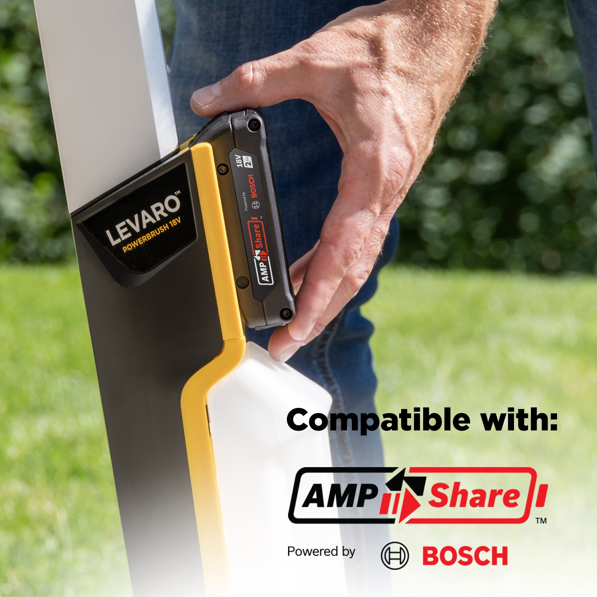 Levaro Powerbrush 18V Cordless (Wood + Deep Cleaner) Outdoor Cleaner Image:6